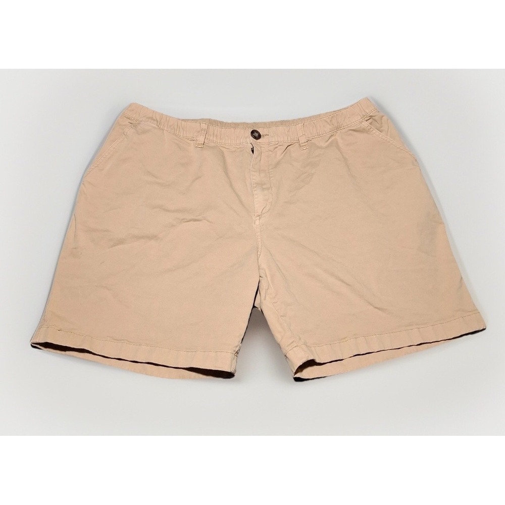 Chubbies Mens XXL Khaki 7" Inseam Stretch Chino Shorts Regular Fit Elastic Waist